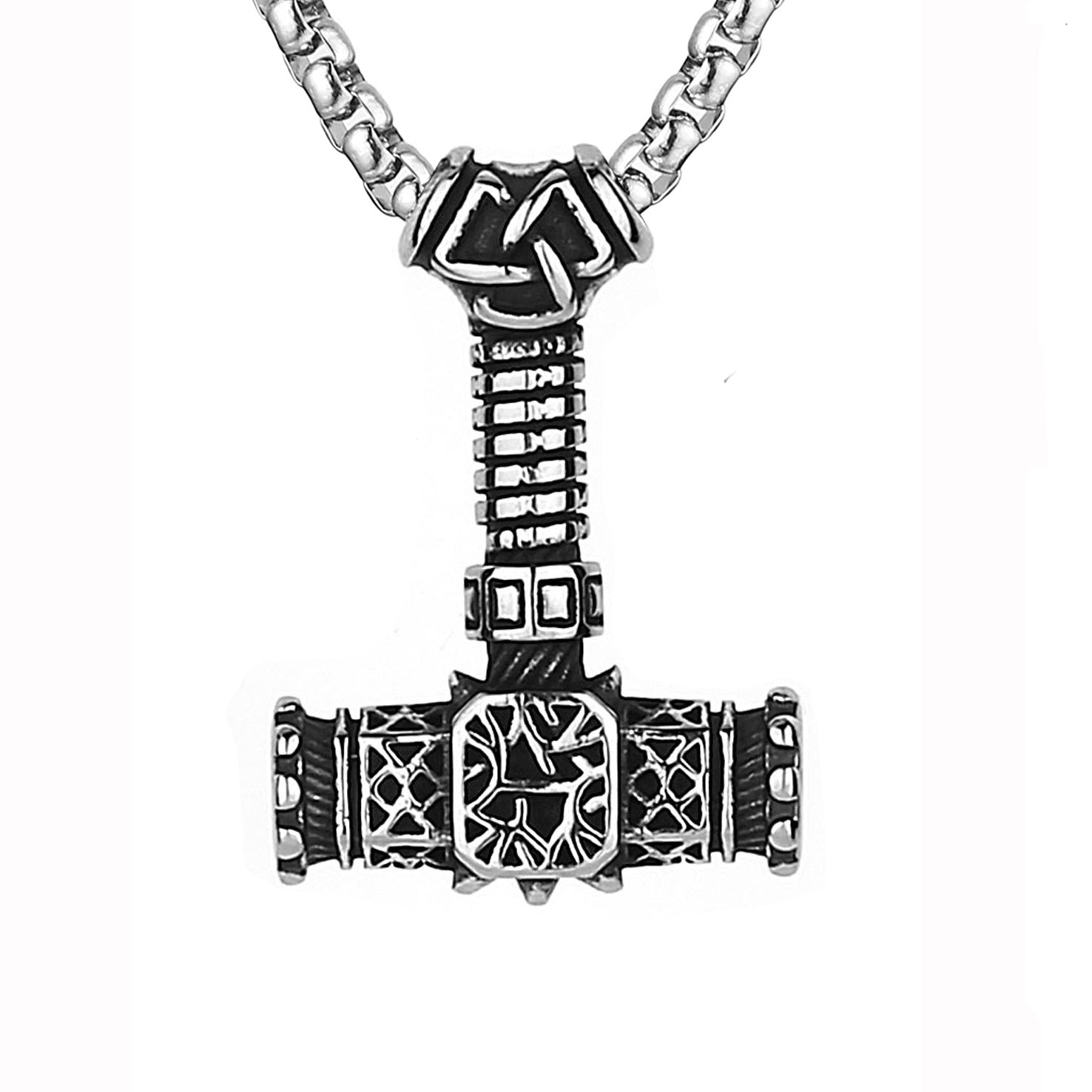 Wholesale Retro Punk Evil Eye Stainless Steel Necklace